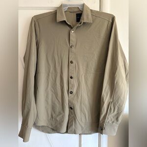 Theory Men's Khaki Shirt Jacket